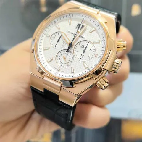 Vacheron Constantin Overseas Chronograph 49150/000R-9454 42mm Rose gold Silver 2