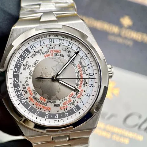 Vacheron Constantin Overseas World Time 7700V-110A-B129 43.5mm Stainless steel Silver