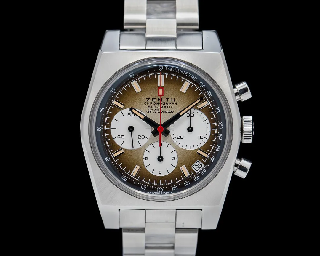 Zenith Revival 03.A384.400/385.M385 37mm Stainless steel Brown