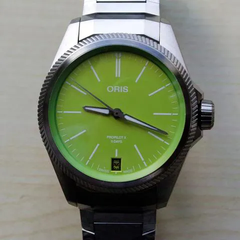 Oris ProPilot X 01 400 7778 7157 39mm Titanium Green