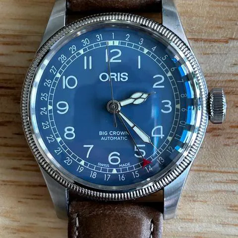 Oris Big Crown Pointer Date 01 754 7741 4065-07 5 20 63 40mm Stainless steel Blue