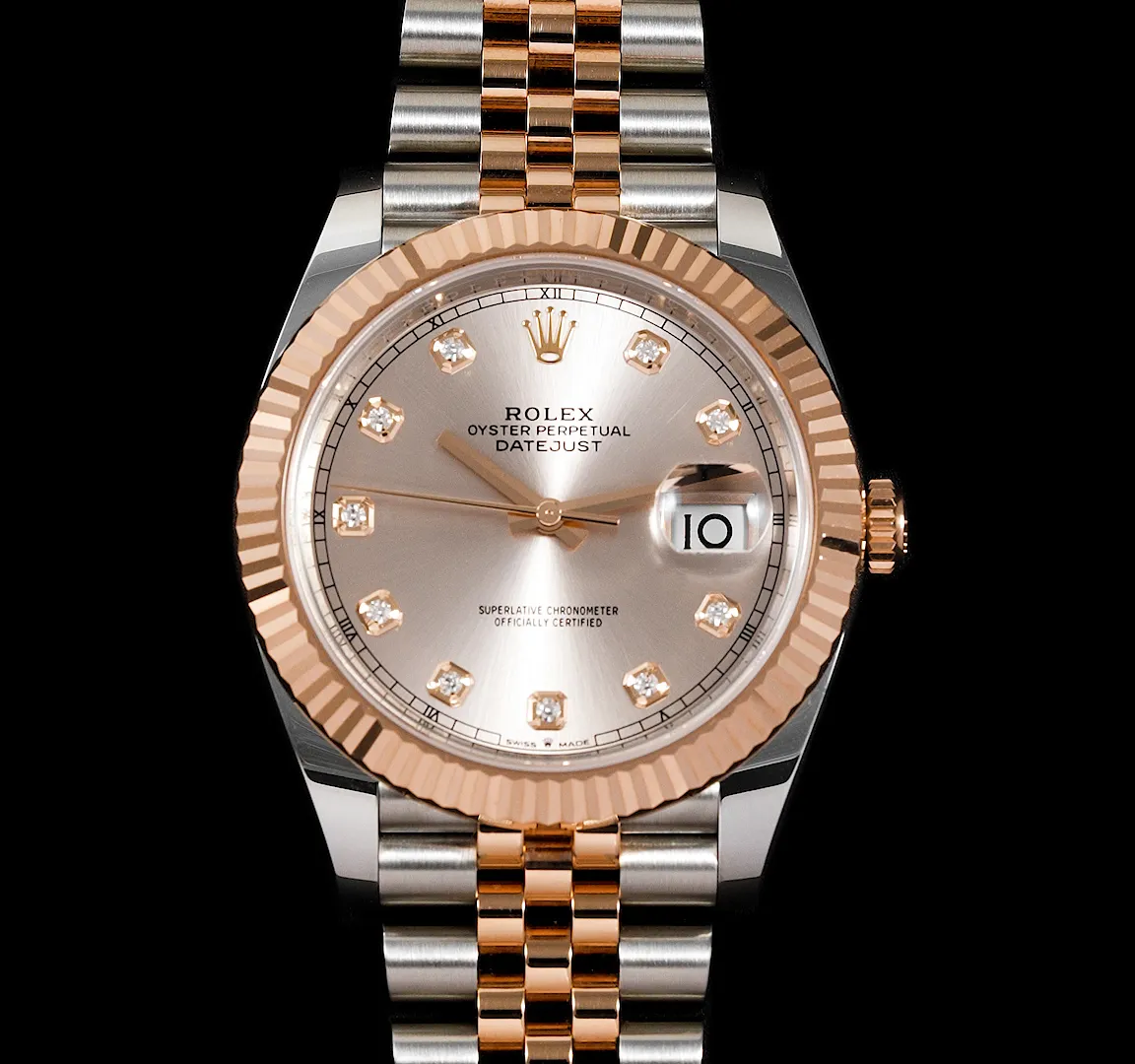 Rolex Datejust 126331-SND10BR-1 41mm Rose gold and Stainless steel Champagne 1