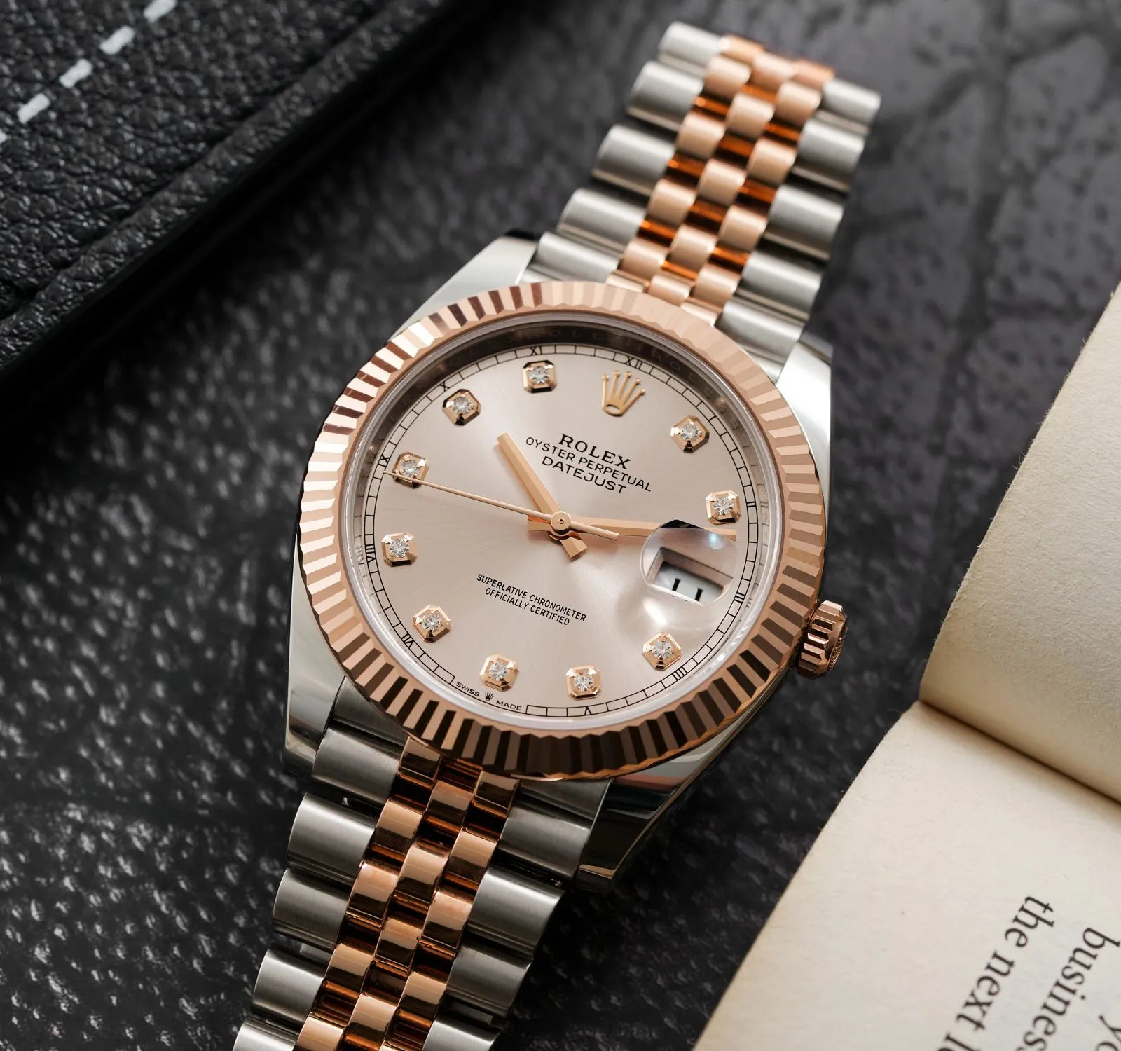 Rolex Datejust 126331-SND10BR-1 41mm Rose gold and Stainless steel Champagne 2