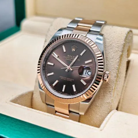 Rolex Datejust 41 126331 41mm Yellow gold and Stainless steel Brown