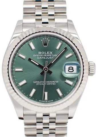 Rolex Datejust 31 278274 31mm Yellow gold and Stainless steel Green