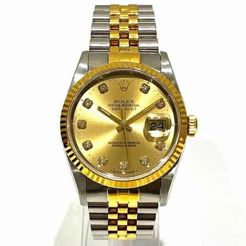 Rolex Datejust 16233G 34.5mm Yellow gold and Stainless steel Gold