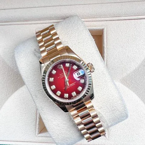 Rolex Lady-Datejust 179178 26mm Yellow gold Red