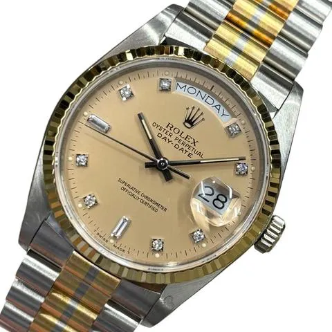 Rolex Day-Date 36 18039 36mm White gold Beige