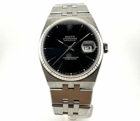 Rolex Datejust Oysterquartz 17014 36mm Stainless steel Black