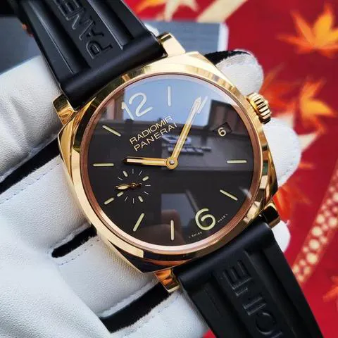 Panerai Radiomir 1940 PAM 00515 47mm Rose gold Brown