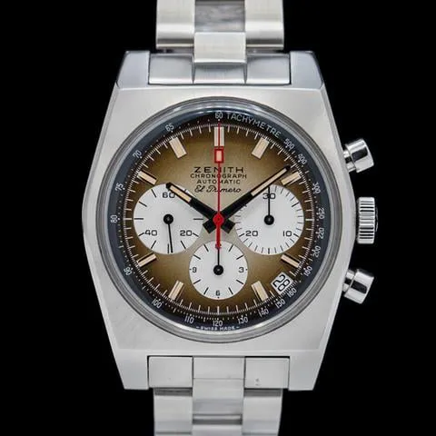 Zenith Revival 03.A384.400/385.M385 37mm Stainless steel Brown