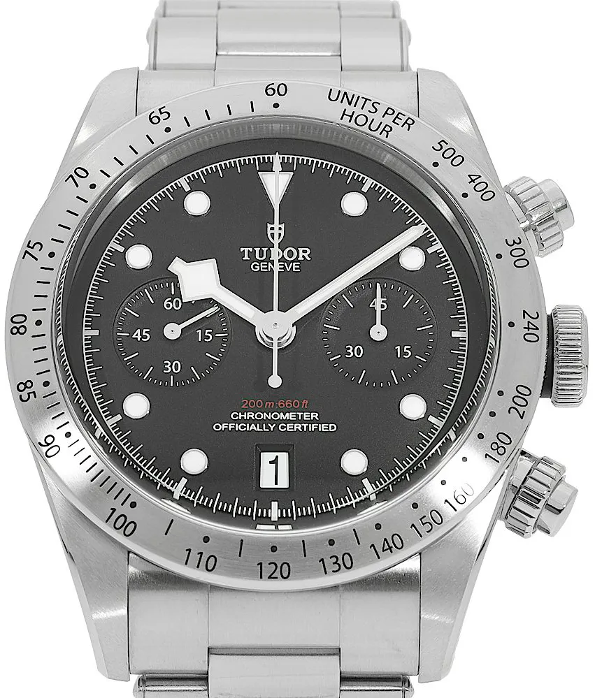 Tudor Black Bay Chronograph 79350 41mm Stainless steel Black