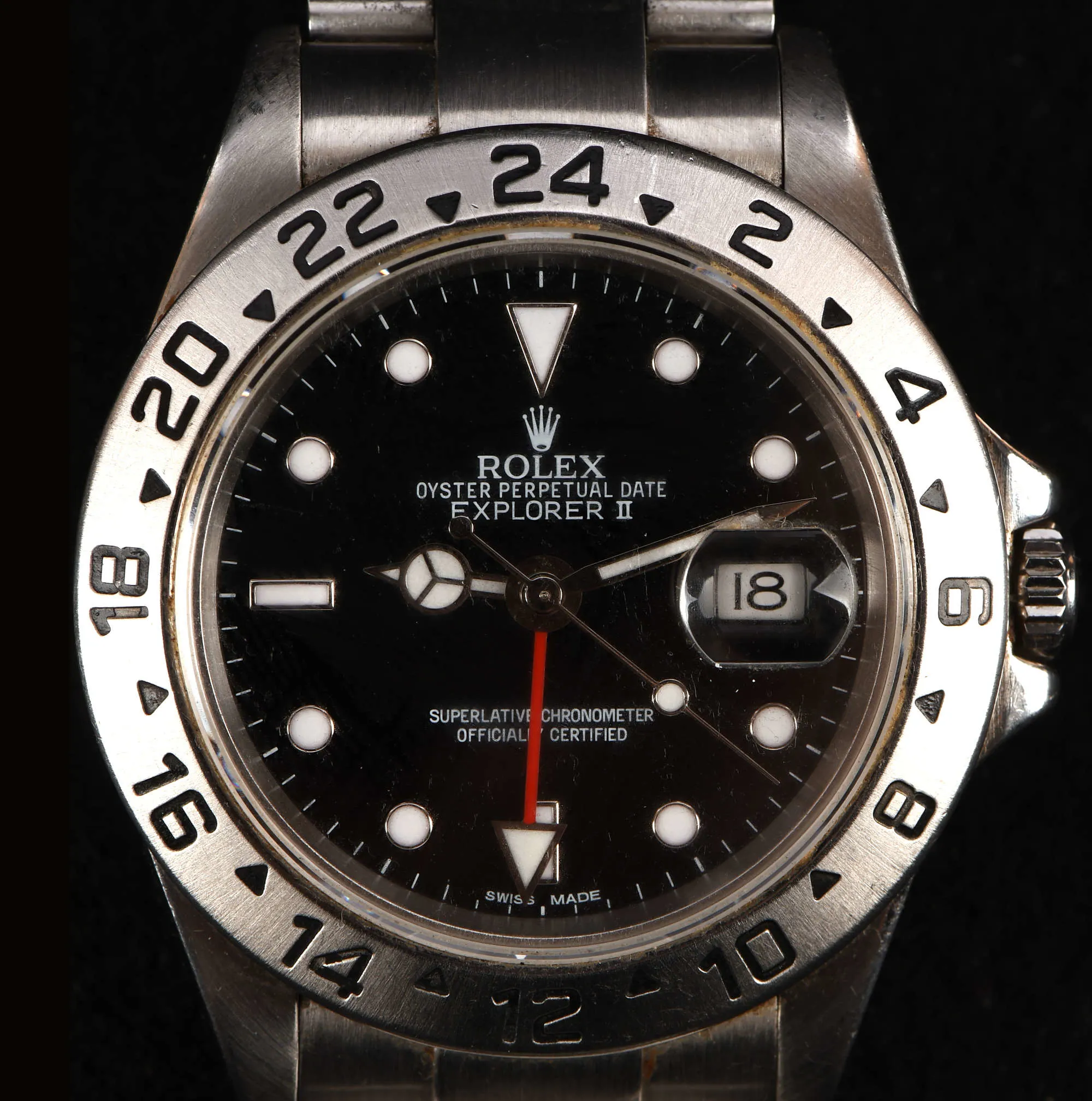 Rolex Explorer II 16570 39mm Steel Black