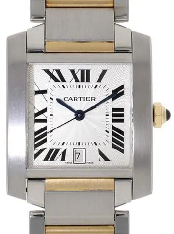 Cartier Tank Française W51005Q4 28mm  YG Silver