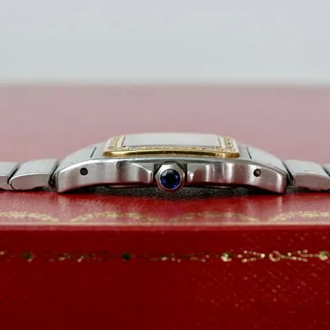 Cartier Santos Galbée 1057930 24mm Yellow gold and Stainless steel Gray 7