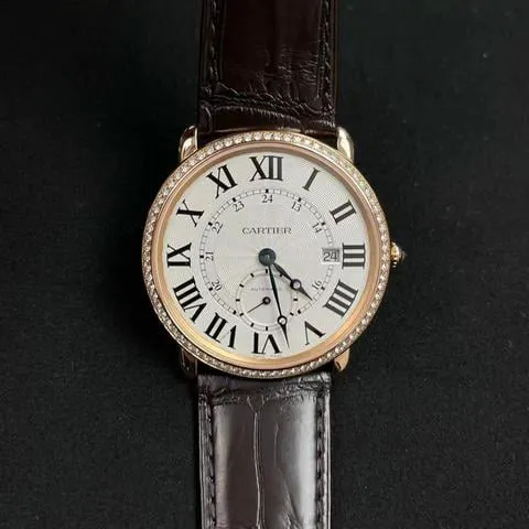 Cartier Ronde Louis Cartier WR007017 40mm Rose gold Silver