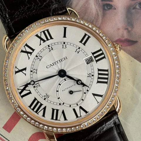 Cartier Ronde Louis Cartier WR007017 40mm Rose gold Silver