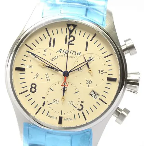 Alpina AL-371BG4S6B 42mm Stainless steel Beige