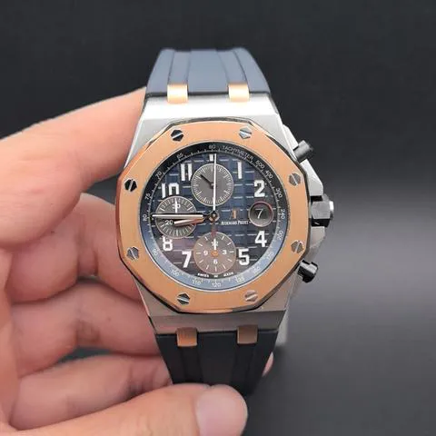 Audemars Piguet Royal Oak Offshore 26471SR.OO.D101CR.01 42mm Yellow gold and Stainless steel Blue