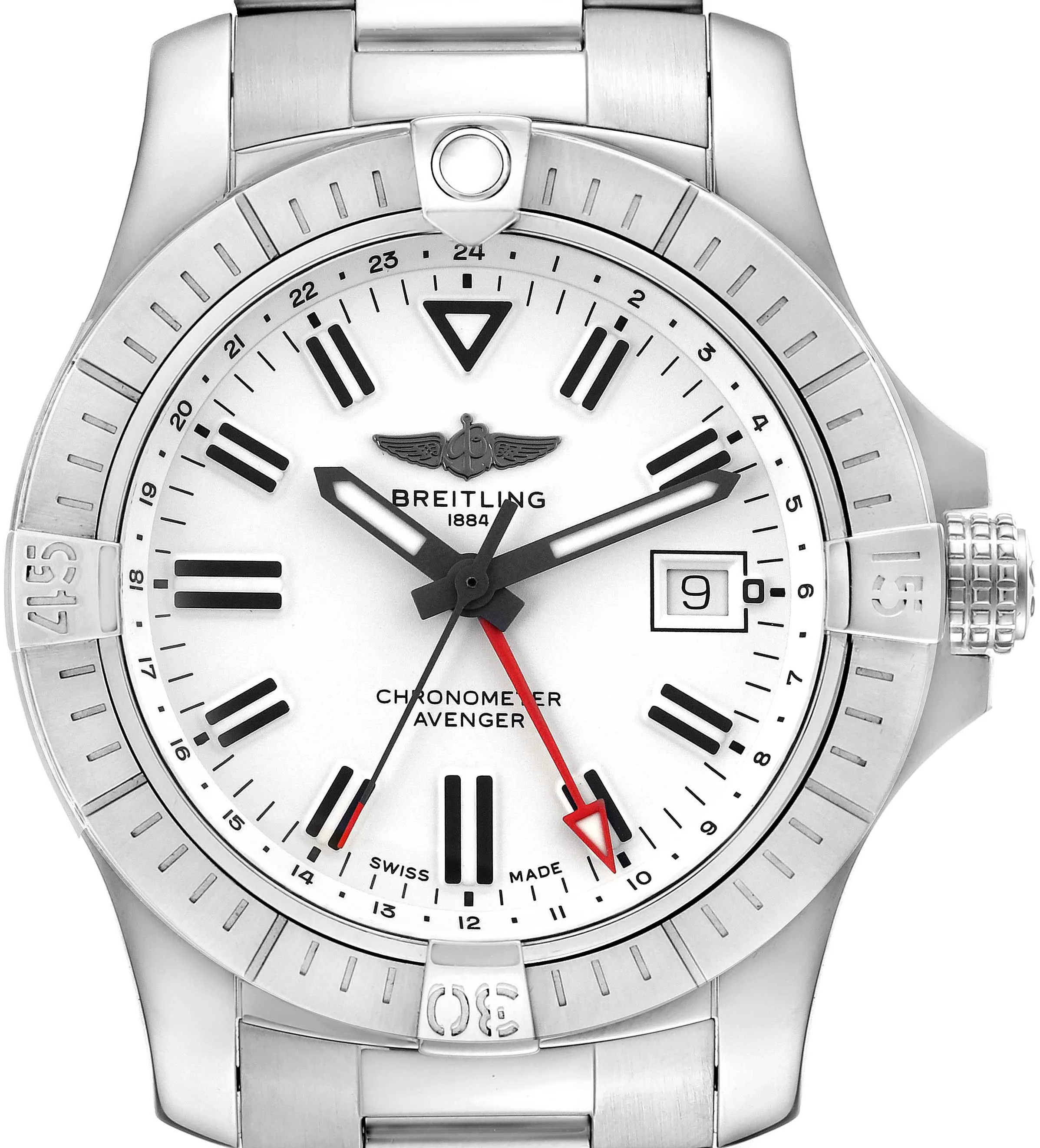 Breitling Avenger A32397 43mm Stainless steel White