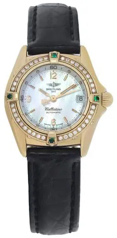 Breitling Callistino K31043 29mm Yellow gold Mother-of-pearl