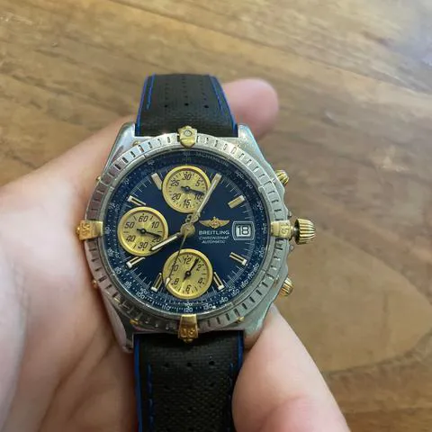 Breitling Chronomat B13350 40mm Yellow gold and Stainless steel Blue 4