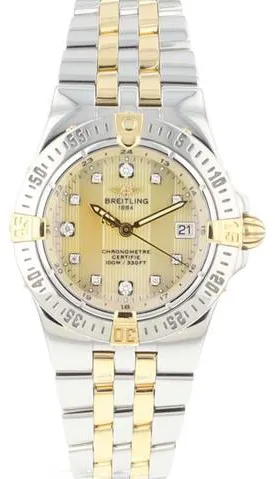 Breitling Galactic B71340 30mm Yellow gold and Stainless steel Mother-of-pearl