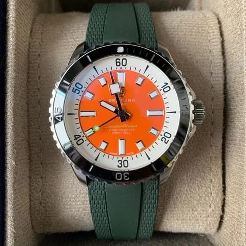 Breitling Superocean A173751A1O1S1 42mm Stainless steel Orange