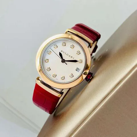 Bulgari Lucea 102639 LU33WSPGLD/11.RED 33mm Stainless steel Mother-of-pearl