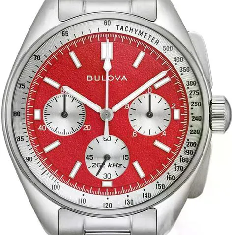 Bulova Lunar Pilot 96K115 43.5mm Stainless steel Red