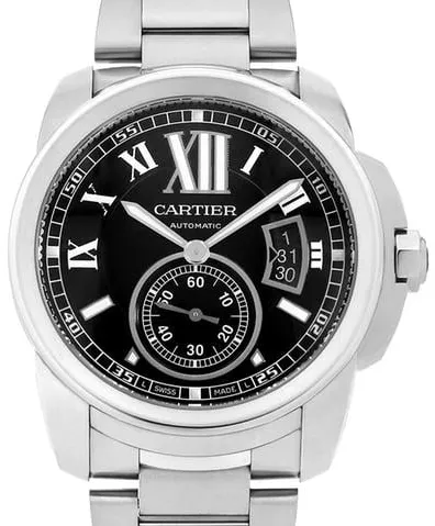 Cartier Calibre de Cartier W7100016 42mm Stainless steel Black