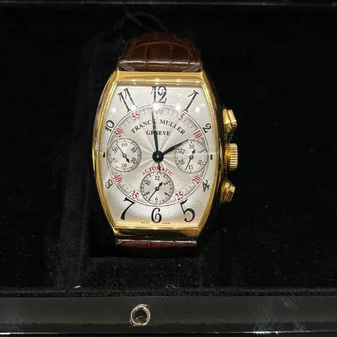 Franck Muller Cintree Curvex 7850 CC AT 35mm Yellow gold Silver