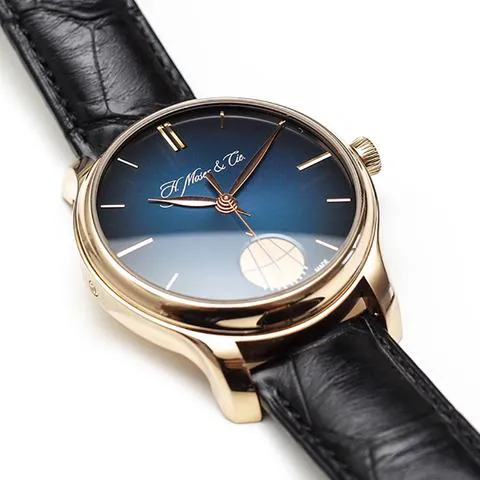 H. Moser & Cie. Endeavour 1348-0100 40.8mm Rose gold Blue