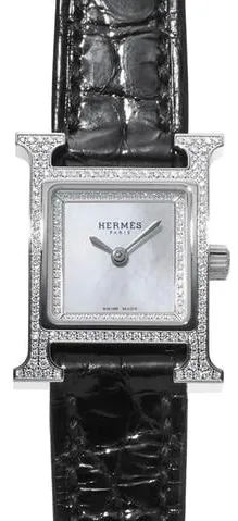 Hermès Heure H HH1.132 17mm Stainless steel Mother-of-pearl