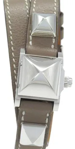 Hermès Médor 22mm Stainless steel White