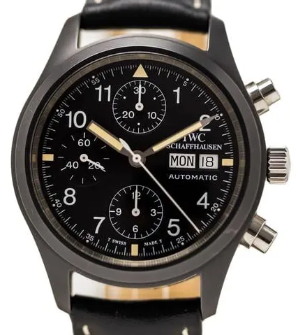 IWC Pilot Chronograph 3705-001 39mm Stainless steel Black