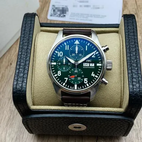 IWC Pilot IW388103 41mm Stainless steel Green