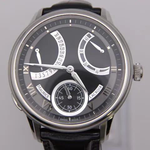 Maurice Lacroix Masterpiece MP7268-SS001-310 46mm Stainless steel Black