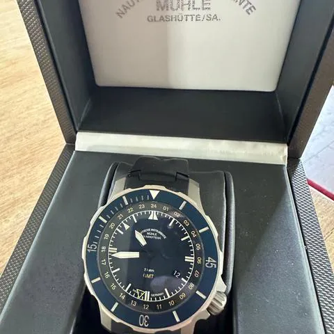 Mühle Glashütte Seebataillon GMT M1-28-62-KB 44mm Titanium Blue