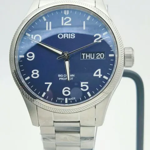 Oris Big Crown ProPilot Day Date 01 752 7698 4065-07 8 22 19 45mm Stainless steel Blue