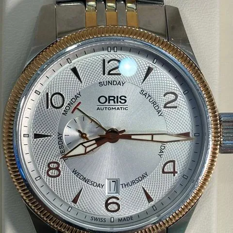 Oris Big Crown Small Second Pointer Day 01 745 7688 4361 44mm Yellow gold and Stainless steel Silver