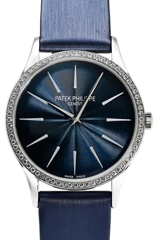 Patek Philippe Calatrava 4897G-001 33mm White gold Blue