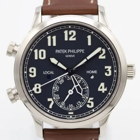 Patek Philippe Calatrava Pilot Travel Time 5524G-001 42mm White gold Blue