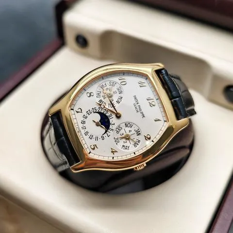 Patek Philippe Perpetual Calendar 5040J Yellow gold Silver 1