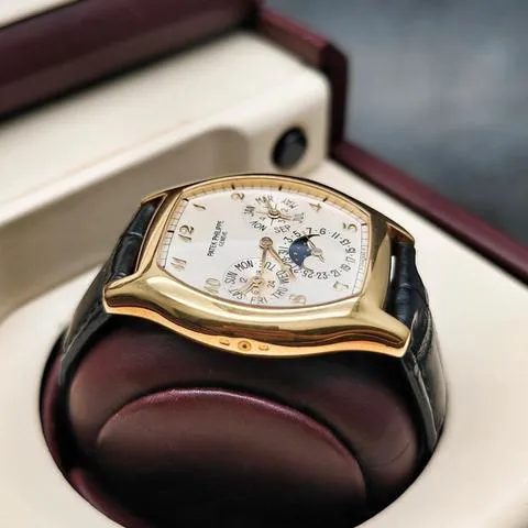 Patek Philippe Perpetual Calendar 5040J Yellow gold Silver 2