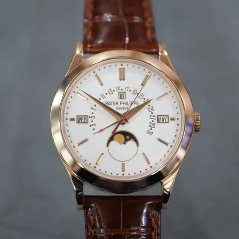 Patek Philippe Perpetual Calendar 5496R-001 39.5mm Rose gold Silver