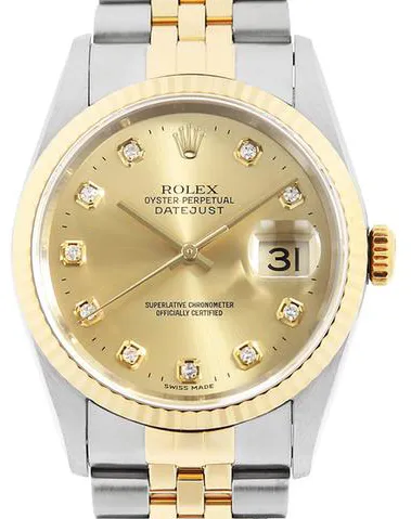 Rolex Datejust 16233G 36mm Yellow gold and Stainless steel