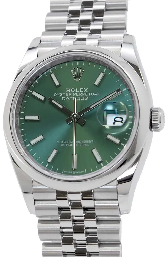 Rolex Datejust 36 126200 36mm Stainless steel Green