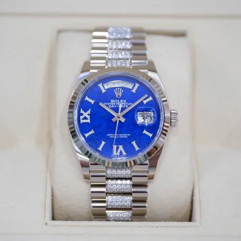 Rolex Day-Date 36 128239 36mm White gold Blue