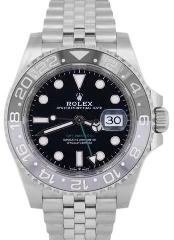 Rolex GMT-Master II 126710GRNR 40mm Stainless steel Black